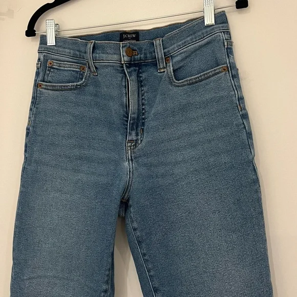 J Crew Stovepipe Straight Leg High Waist Jeans - Picture 2 of 9